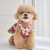 Pet Fashion Summer Rose Dress Pet Cat Dog Yorkshire Teddy Clothes Romantic Talk Multi Tank Top Dog Clothes for Small Dogs