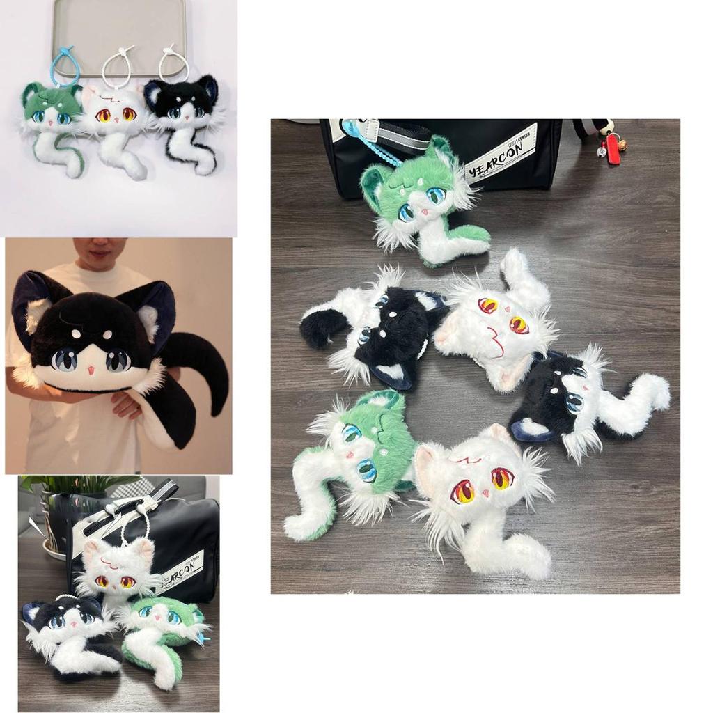 Adorable Cat Snake Plush Toy Cute Stuffed Animal Doll Gift For Birthdays And Keychains