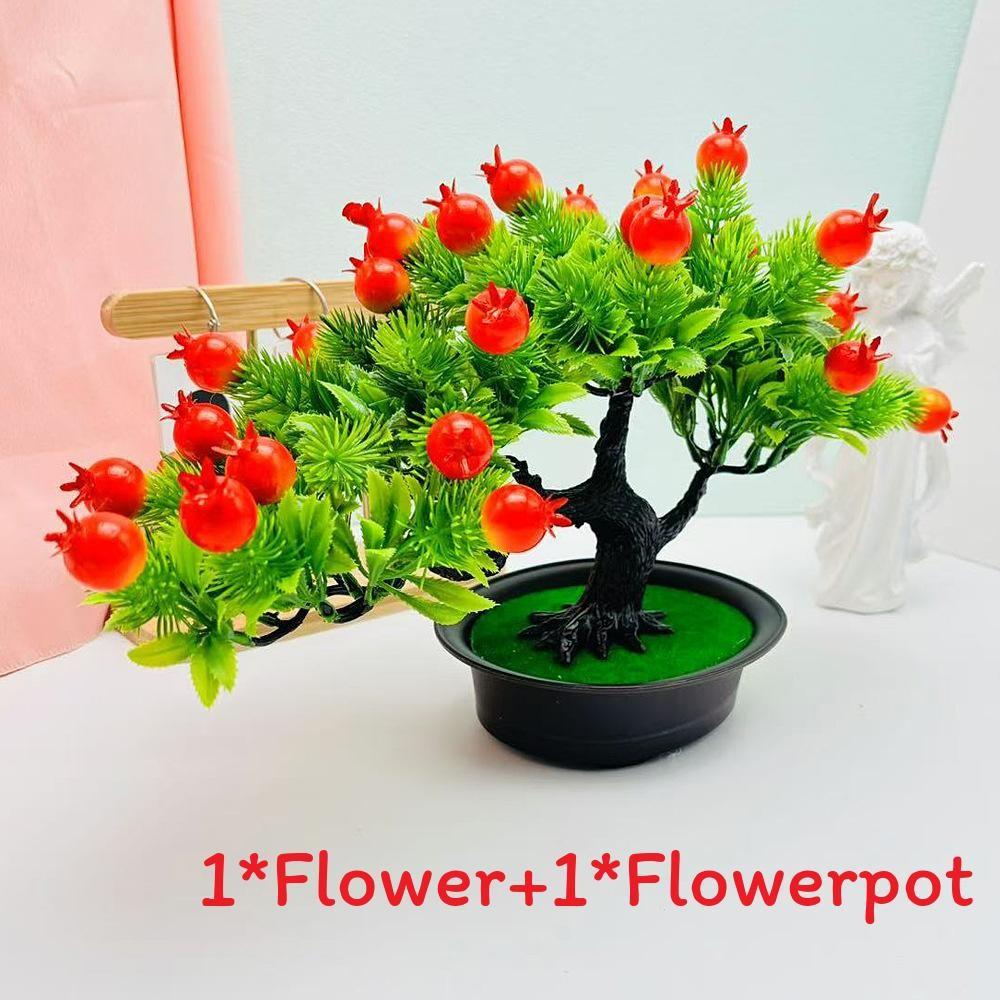 The Pine Greeting Guests Orange Simulated Fruit Potted Office Decoration Desk