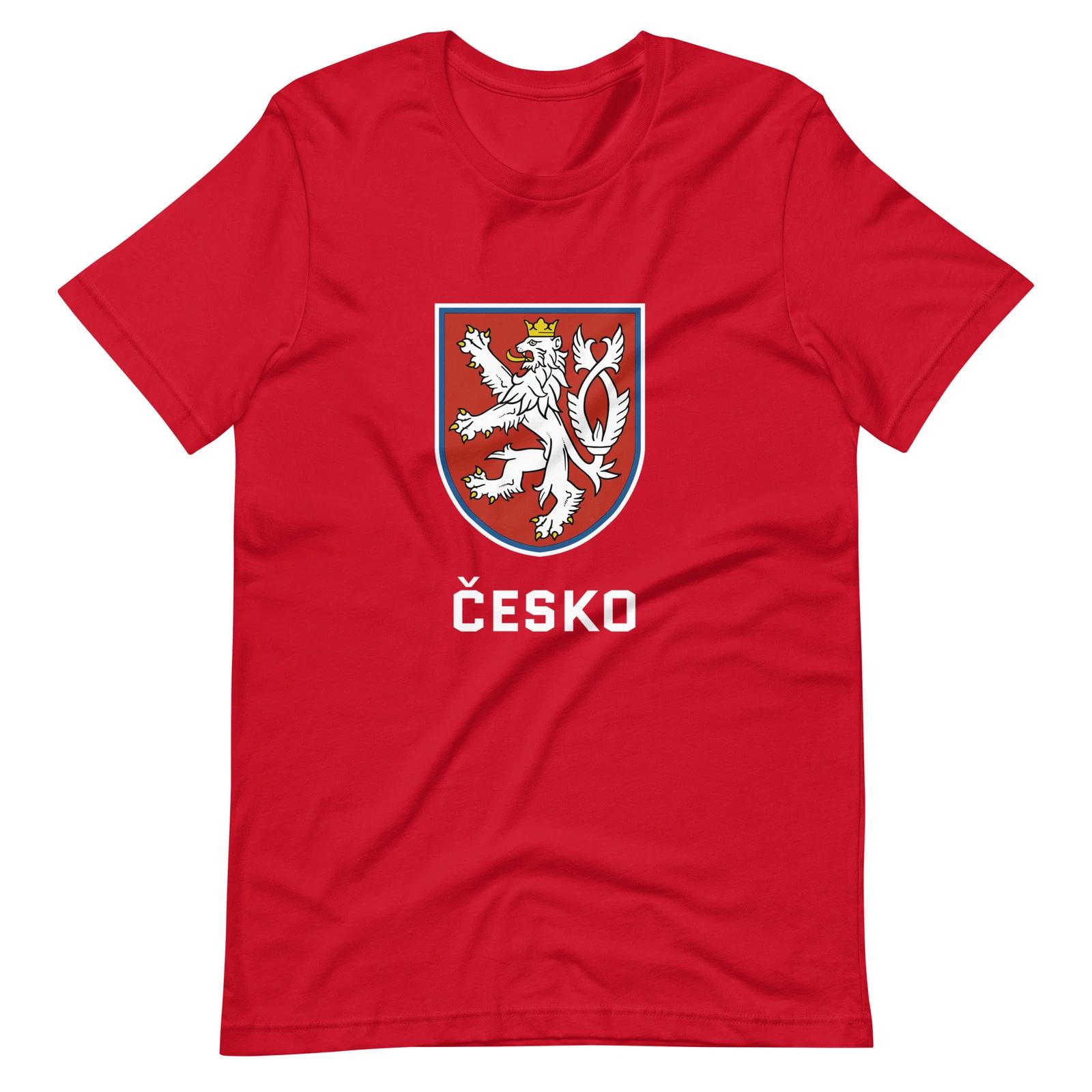 Vintage Czechia Czech Republic Hockey Jersey T-Shirt Throwback Retro 4XL