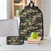 Camo Backpack Boys Girls BookBag School Bag Shoulder Bags 3ps Insulated Lunch Bag Pencil Case