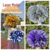Laser Cheerleading Pom Poms - Handheld Performance Dance Accessories