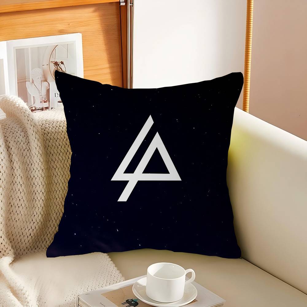 Band L-Linkin Cool P-Park LOGO Personlig Bild Text Hem Dekorativa Kuddfodral Hushållsgåvor 45x45cm