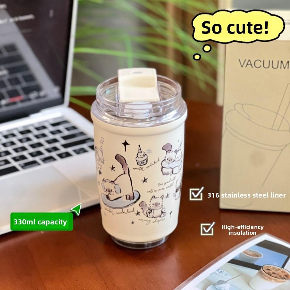 Insulated Travel Mug With Leakproof Lid For Kids And Adults