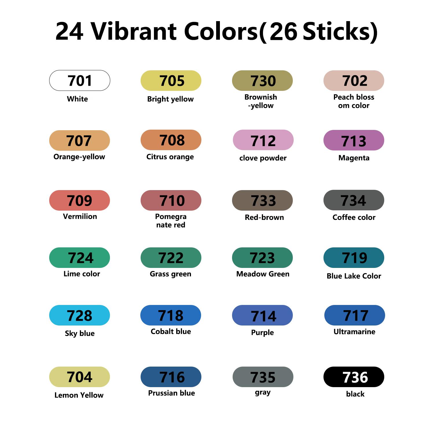

Набір масляної пастелі 24/36/48 кольорів Швидкосохнуча м яка нетоксична пастель для малювання, живопису, змішування Художні матеріали