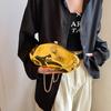 Unique Evening Clutch Purse Acrylic Metallic Geometric Wallet with Detachable Chain 2024 New Shiny Wedding Party Handbag Satchel