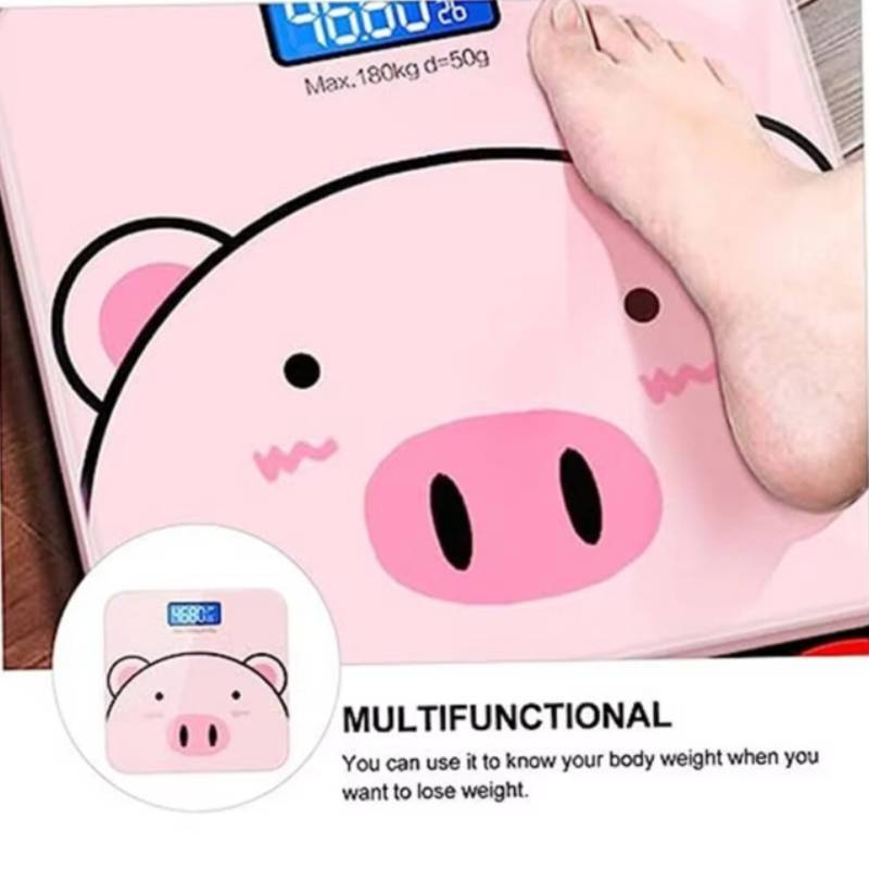 Electronic Weighing Scale With Steel Glass Surface For Adults And Fitness