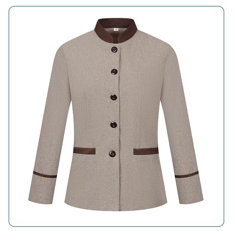 Women's Long Sleeve Hotel Cleaner Uniform Set for Autumn/Winter