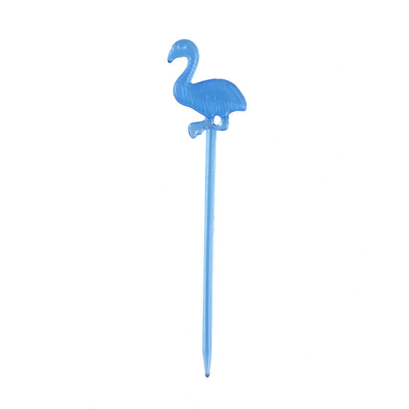 50Pcs Flamingo Food Picks Buffet Cupcake Fruit Forks Party Cake Dessert Decor