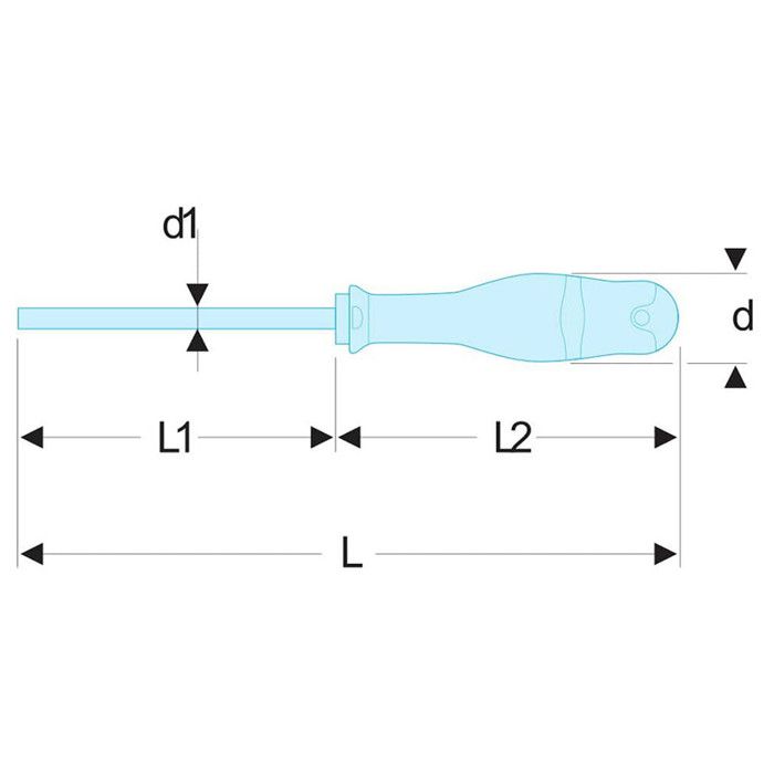 Tournevis pour vis à fente 0.5 mm x 3 mm Knipex VDE 98 20 30 Longueur de la lame: 100 mm 1 pc(s)