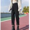 2022 Winter Korean Stytle Fashion Warm Womens High Waist Casual Comfort Warm Jeans Loose Denim Harajuku Streetwear Straight Pant