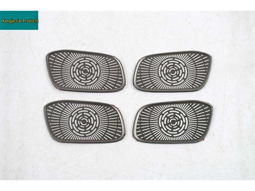 2026 Changan Qiyuan A06 Center Speaker Cover: Stainless Steel Black Titanium Interior Decoration