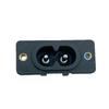 HC-88 Black C8 Female Connector with Two-Pin Screw Lock