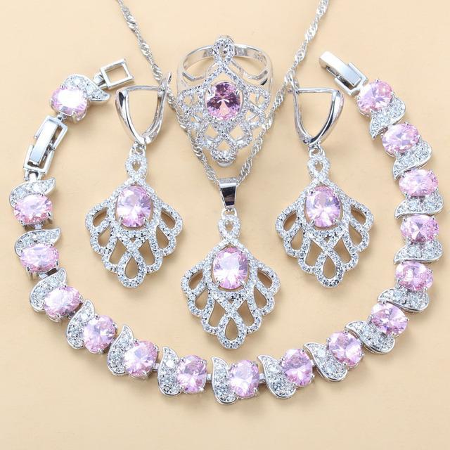 

Синие украшения с драгоценными камнями, подвеска, серьги, ожерелье и кольцо, женский комплект No. 10