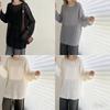 Women's Hollow Out Long-Sleeve Knit Cardigan - Lazy Style, Slimming Mid-Length Outerwear, Age-Reducing Sun Protection