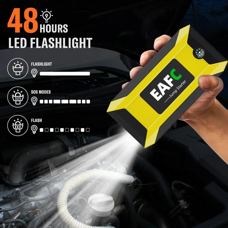 2000A/1200A/600A Car Jump Starter Device Power Bank for Car Battery Emergency Starting Petrol Diesel 12V Car Booster Starter