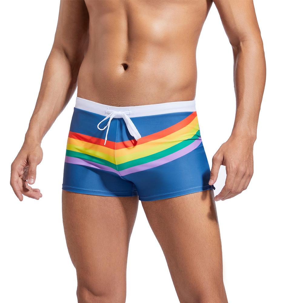 2026 Men's Solid Color Anti-See-Through Quick-Drying Sports Shorts with Drawstring