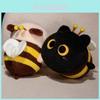Adorable Siamese Cat And Bee Plush Pillow With Pp Cotton Fill For Bedtime Comfort