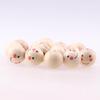 100pcs Smiling Face Wood Bead Spacer Beads Loose Bead for Jewelry Making DIY Handmade Craft Beads with Hole Accessories