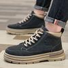 Modă la Mod Cizme Bărbați Adidași Casual cu Glezene Înalte Bărbați Designer Antiderapante Cizme Glezne Exterior Talpă Groasă Cizme de Lucru Bărbați Stil Nou