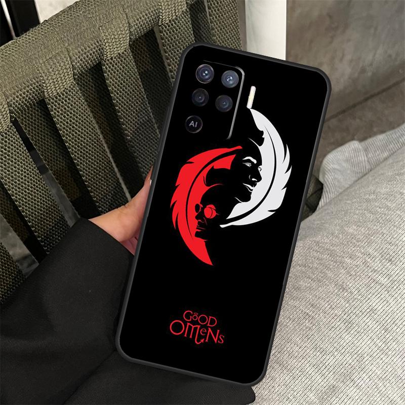 Good Omens Case For Oppo A18 A38 A58 A78 A98 A74 A94 A54 A40 A60 A80 A16 A76 A96 A15 A57S A17 A77 Cover