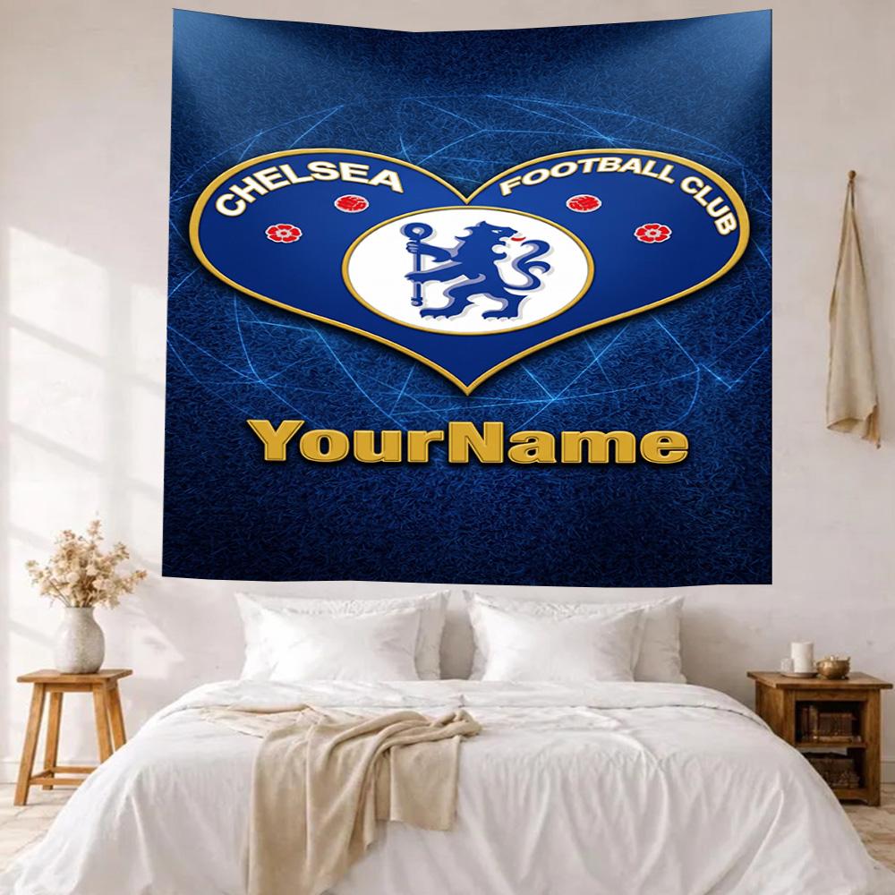 Chelsea Custom Your Name Wall Decor Tapestry Art For Pet Memorial Birthdaywedding Party Backdrop Family Gift