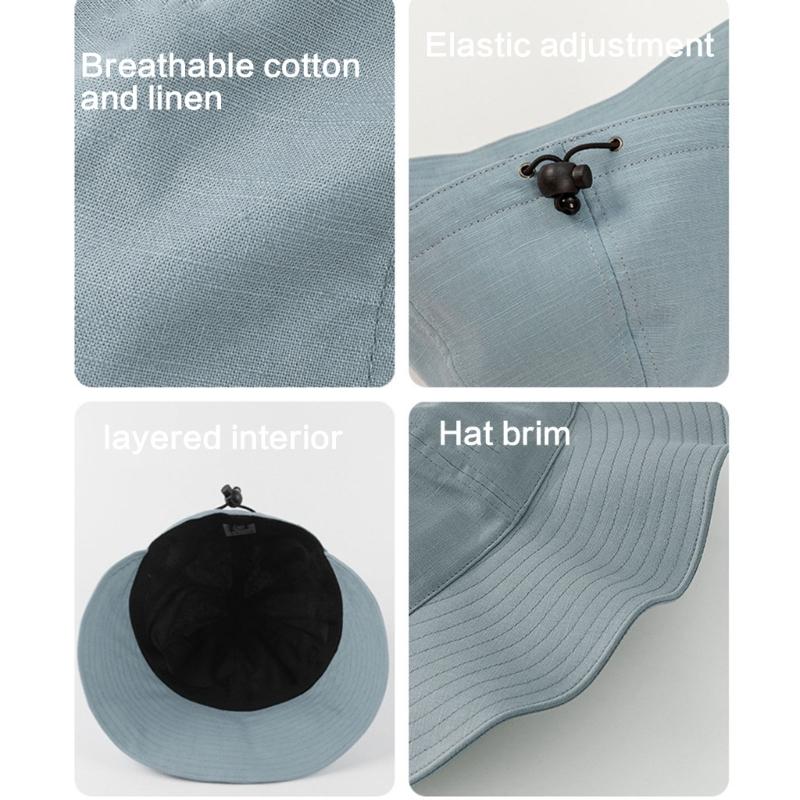Quick Dry Unisex Wide Brims Cap Sun Protective Moisture Wicking Design Floppy Hat For Summer Beach Activity Camping