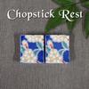Stylish Kutani Ware Chopstick Rest Pair Cherry Blossom Made In Japan Set, Design, Ceramic,