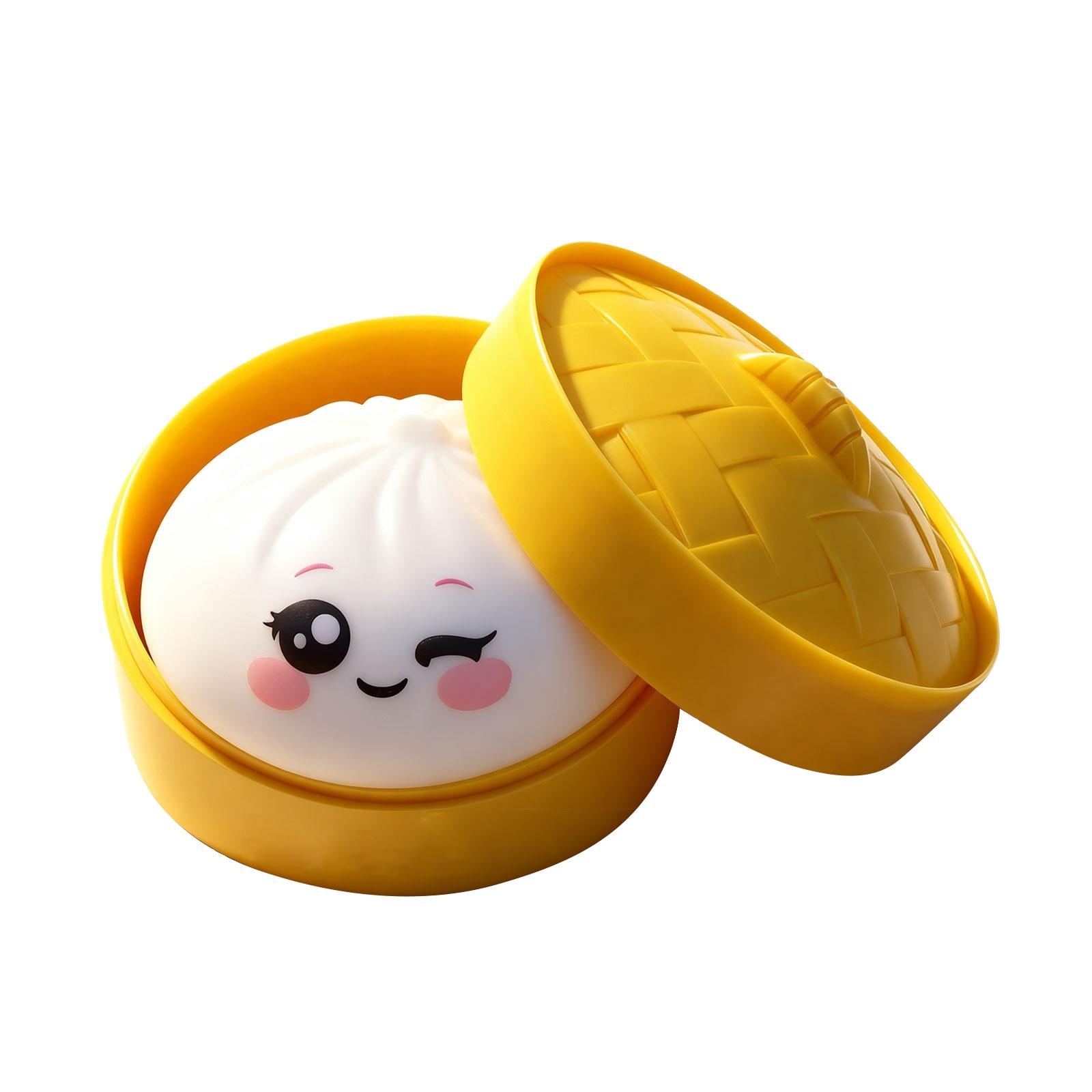 Prank Stress Relief Bun Toy Realistic Steamer Toy One Size белый