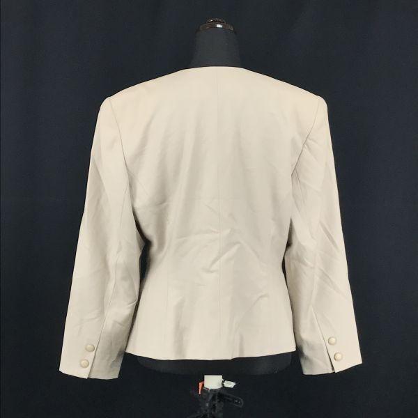 Chloe Wool No Collar Jacket Women's 40 Beige(USED)