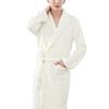 Male Bathrobe Comfortable Fleeced Pockets for Hotel
