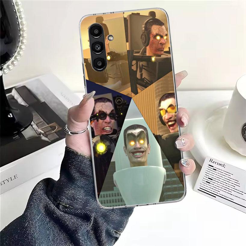 S-Skibidi Toilet Mobile Cell Phone Case For Samsung Galaxy A13 A14 A15 A16 A17 A53 A54 A55 A56 A57 A33 A34 A35 A36 A37 A23 A24 A
