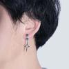 Dangle Earring Clip Earring Cross Star Dangle Earring Men Hoop Earring Korean Style Ear Cuff