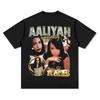 2025 Mens Aaliyah Graphic  Tee Cotton Shirt Men Women Short Sleeve Summer Round Neck Luxury Brand Streetwear Unisex
