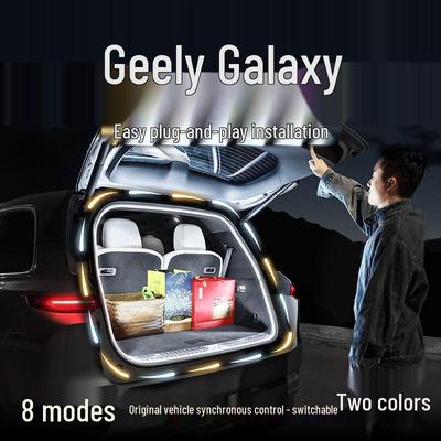 Trunk Water Flow Lighting Lamp for Geely Galaxy L6 L7 E5 E8: Car Interior Ambient Light Accessory