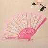 Translucent Ladies Lace Hand Fan Handheld Spanish Fan Home Decoration Dance Fan  Summer