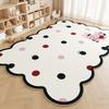 Unregelmäßige Form Teppiche für Schlafzimmer Große Fläche Wohnzimmer Dekoration Plüschteppich Zuhause Dicke Anti-Rutsch-Matte Flauschig Weich Lounge Teppich