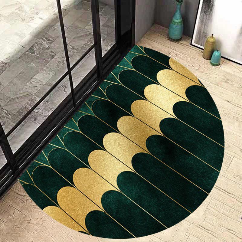 Semi Circular Floor Mat Entrance Door Mat Nordic Minimalist Entrance Carpet Bathroom Anti Slip Mat