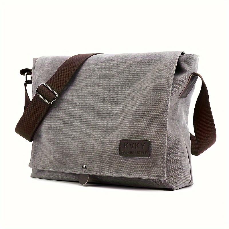 

Stylish Casual Shoulder Bag, Simple And Classic Cross-Body Bag For Men, Texture Shoulder Bag, Must-Have For Daily Commute. серый