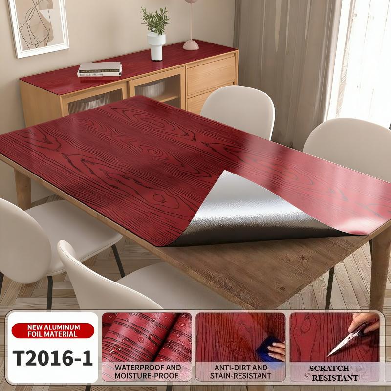 Samolepicí tapeta se vzhledem dřeva, odlepovací a nalepovací, odnímatelná, vodotěsná samolepka na zeď pro renovaci skříně, stolu, pracovní plochy, dekorace pozadí