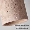 Modern Style Wabi Sabi Pendant Lamp New Yellow Travertine LED Lamp for Bedroom Lobby Restaurant Hotel Aisle Corridor