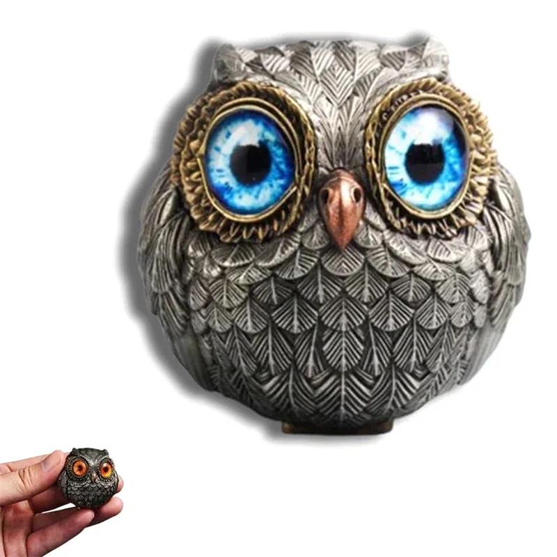Cartoon Owl Figurine - Christmas Lucky Decor Desktop Decoration Small Gift Idea