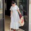 Large Size Women's Clothing College Style Literary Doll Collar Dress, Xiasen Thin Dress 142139