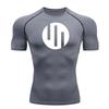 Running T-shirt Short Sleeve White Compression Shirt Men's Gym Exercise Quick Dry Sun Protection Sportswear Muscle Shirt 4XL