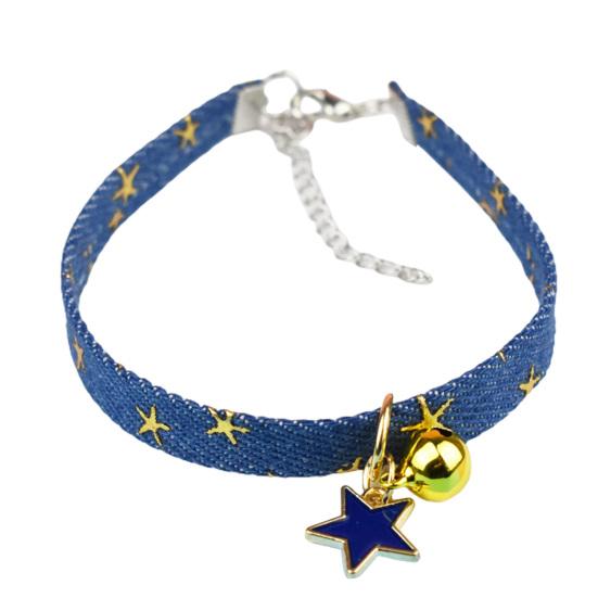 

Ошейник для щенка Металлическая пряжка Подвеска-колокольчик Регулируемый Ошейник для маленькой собаки Цепь для питомца