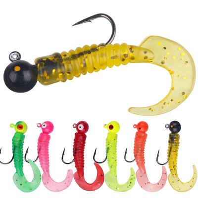 5 Stück/4 Stück/Beutel Jig-Haken mit Soft Lure Pesca Wobbler Kunstköder Silikonköder Seebarsch Karpfenangeln Soft Tail Barschköder