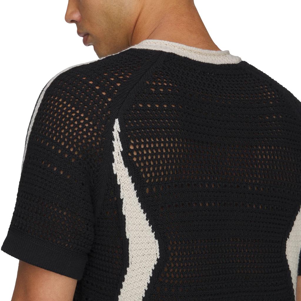 adidas Maglia in Jersey Lavorato a Maglia X CLOT By EDC Nero/Wonder White Top Unisex KE7074