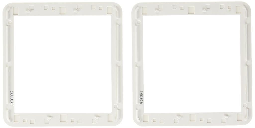 Panasonic Cosmo Serie Wide 21 Plattengelenkrahmen für runde Platten der Serie 2, weiß, WTC7172W, 20 Stück