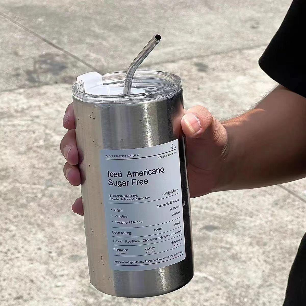 40oz Gradient Color Giant Ice Buster Thermos Cup with Straw – Large Capacity for Cold Retention Cold/Heat Retention