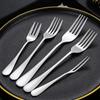Stainless Steel Salad Dessert Fork - Thickened Design for Western Food, Pasta, Cake, & Fruit